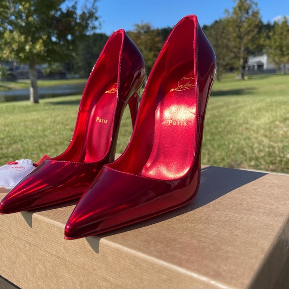 New Christian Louboutin So Kate Psychic Red Heels - Picture 4 of 10